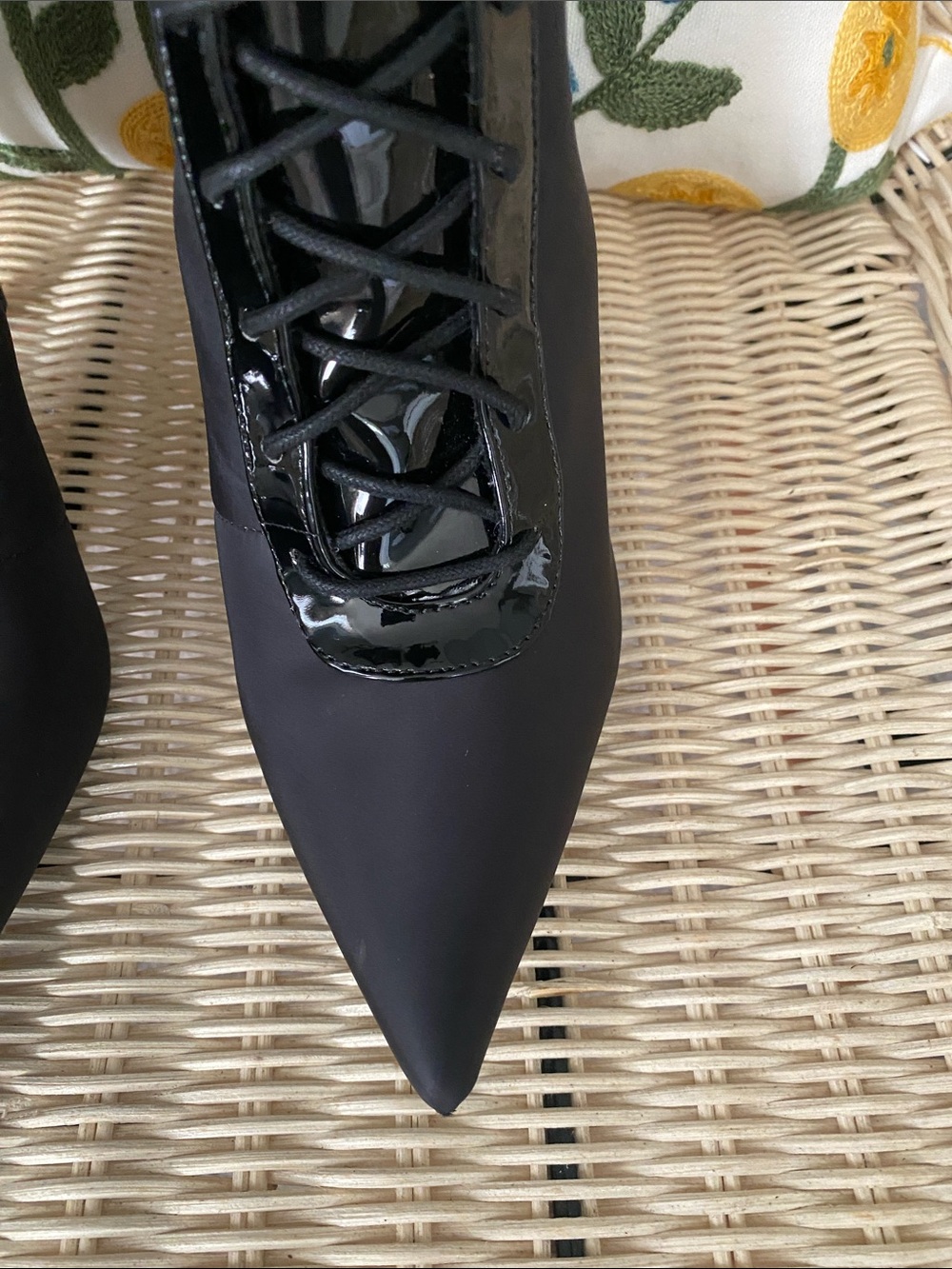 NEW! INC International Concepts Black Lace-Up Knee-High Stiletto Boots - Picture 6 of 14